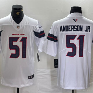 Men's Houston Texans #51 Will Anderson Jr. White Vapor Untouchable Stitched Football Jersey