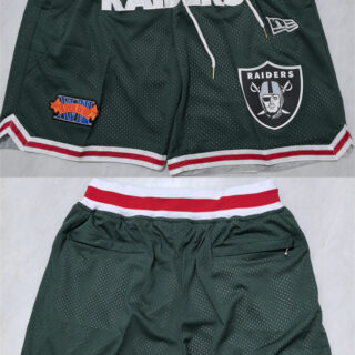 Men's Las Vegas Raiders Black Shorts (Run Small)
