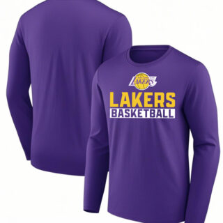 Men's Los Angeles Lakers Purple Let's Go Long Sleeve T-Shirt
