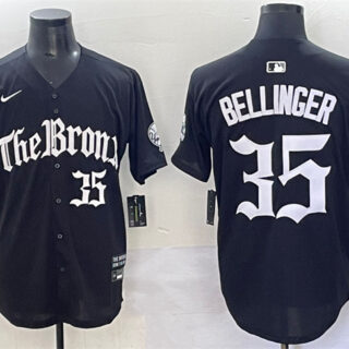 Men's New York Yankees #35 Cody Bellinger Black 'Gothic Legacy Edition' Vapor Premier Limited Stitched Baseball Jersey