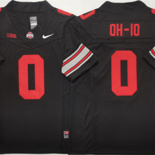 Men's Ohio State Buckeyes #0 OH-IO Black 2025 F.U.S.E. Limited Stitched Jersey