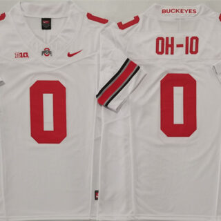 Men's Ohio State Buckeyes #0 OH-IO White 2025 F.U.S.E. Limited Stitched Jersey