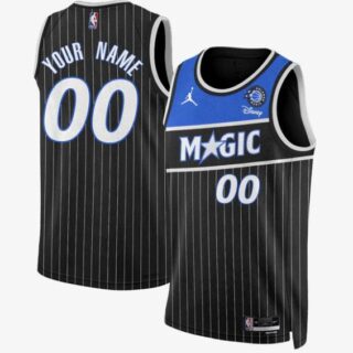 Men's Orlando Magic Active Player Custom Black 2025 New Generation of Magic Stitched Basketball Jersey