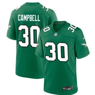 Men's Philadelphia Eagles #30 Jihaad CAMPBELL Green Vapor Untouchable Limited Stitched Football Jersey