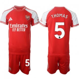 Men's Arsenal F.C #5 Thomas Red 2025 Home Soccer Jersey Suit