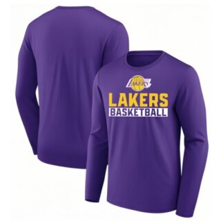 Men's Los Angeles Lakers Purple Let's Go Long Sleeve T-Shirt