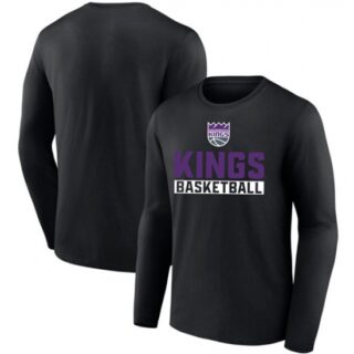 Men's Sacramento Kings Black 2025 Let's Go Long Sleeve T-Shirt