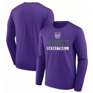 Men's Sacramento Kings Purple Let's Go Long Sleeve T-Shirt