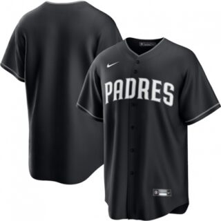 Men's San Diego Padres Blank Black Lights Out Limited Stitched Baseball Jersey