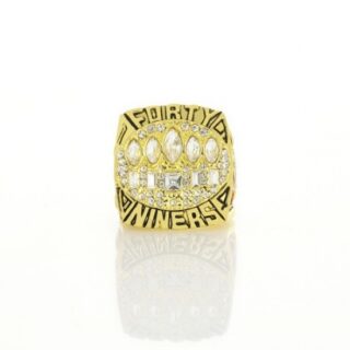 1994 diamond-encrusted 49ers football championship ring. - Number 11