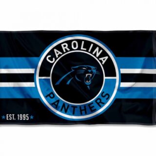 2Pcs Carolina Panthers Patch Button Circle Logo Flag Large 3x5 Banner