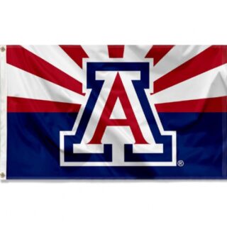 2Pcs College Flags & Banners Co. Arizona Wildcats AZ State Design Flag