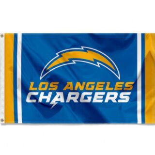 2Pcs Los Angeles Chargers Wordmark 3x5 Outdoor Flag