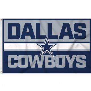 2Pcs NFL Dallas Cowboys 3' x 5' Banner Banner Flag Single Sided - Indoor or Outdoor