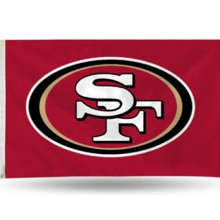 2Pcs NFL San Francisco 49ers flag Standard 3' x 5' Banner Flag Single Sided - Indoor or Outdoor - Home Decor