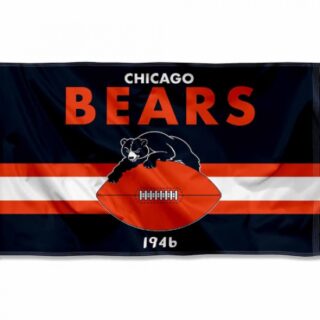 2Pcs WinCraft Bears Throwback Vintage Retro 3x5 Banner Flag