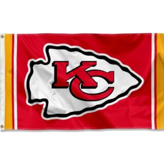 2Pcs WinCraft Kansas City Chiefs KC Large 3x5 Flag