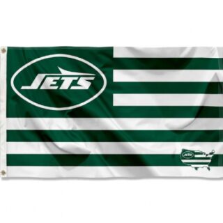 2Pcs WinCraft New York Jets USA American Nation Stripes 3x5 FlagBanner