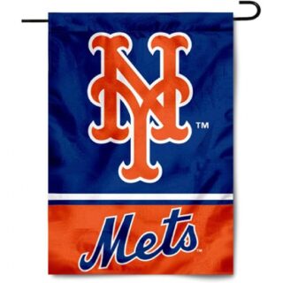 2Pcs WinCraft New York Mets Double Sided Garden Flag