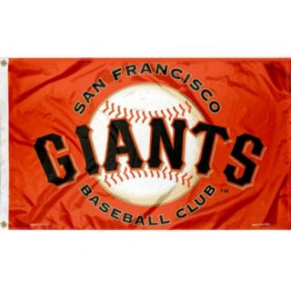2Pcs WinCraft San Francisco Giants Orange Flag and Banner