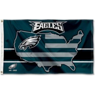 2pcs WinCraft Philadelphia Eagles Nation USA American Country 3x5 Flag
