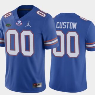 Custom Florida Gators Jersey Name and Number NCAA College Football Home Blue
