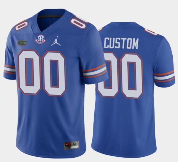 Custom Florida Gators Jersey Name and Number NCAA College Football Home Blue