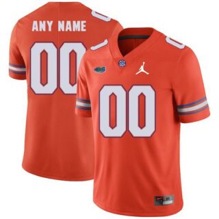 Custom Florida Gators Jersey Name and Number NCAA College Football Orange