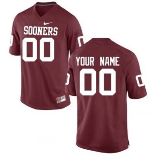 Custom Oklahoma Sooners Jersey Name and Number NCAA College Football Replica Red