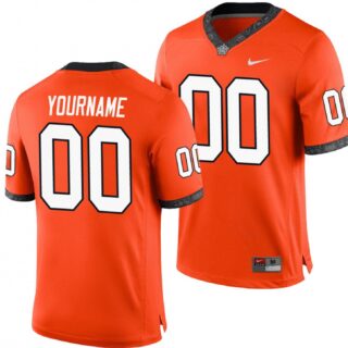 Custom Oklahoma State Cowboys Jersey Name and Number NCAA College Football Orange