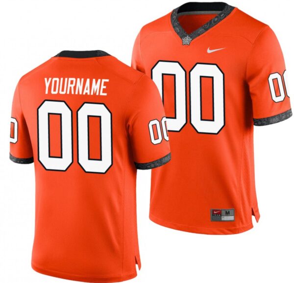 Custom Oklahoma State Cowboys Jersey Name and Number NCAA College Football Orange