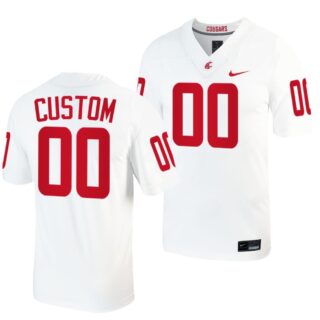 Custom Washington State Cougars Jersey Name and Number NCAA College Football Untouchable White