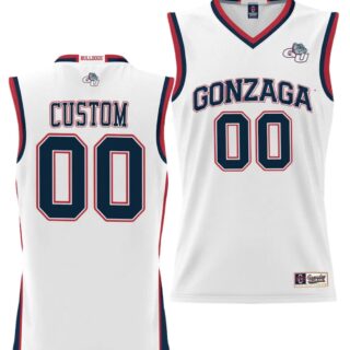 Custom Gonzaga Bulldogs Jersey Name and Number NIL College Basketball White