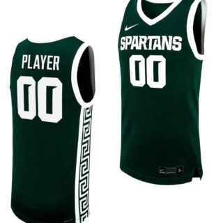 Custom Michigan State Spartans Jersey Name and Number College Basketball Green