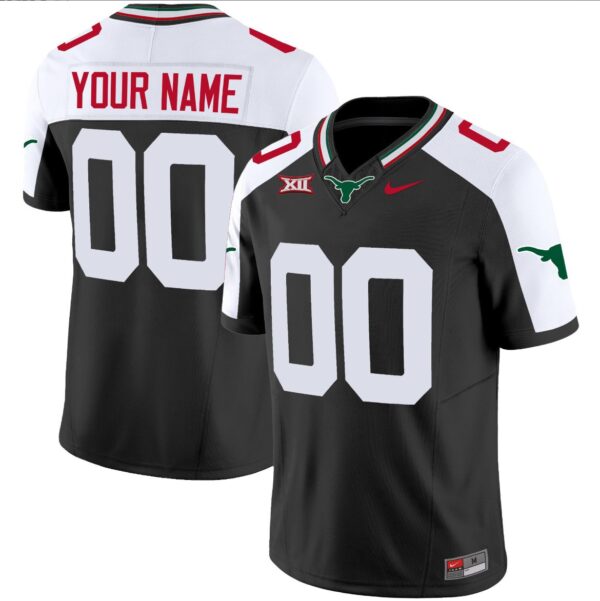 Custom Texas Longhorns Jersey Name and Number Mexico Vapor College Football Black Alternate