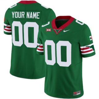Custom Texas Longhorns Jersey Name and Number Mexico Vapor College Football Green