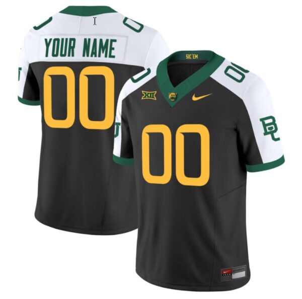 Custom Baylor Bears Jersey Name, Number Vapor Limited College Football All Stitched Black Alternate