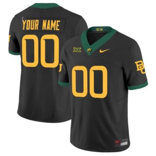 Custom Baylor Bears Jersey Name and Number Vapor Limited College Football Stitched Black 2024