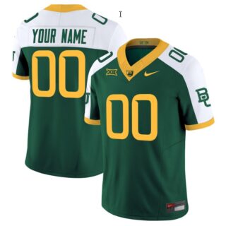 Custom Baylor Bears Jersey Name, Number Vapor Limited College Football All Stitched Green Alternate
