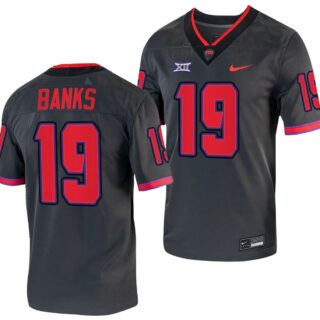 TCU Horned Frogs Shadrach Banks Jersey Alternate College Football Grey Replica #19