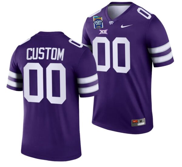 Custom Kansas State Wildcats Jersey Name and Number 2023 Pop-Tarts Bowl Football Purple