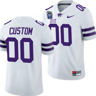 Custom Kansas State Wildcats Jersey Name and Number 2023 Pop-Tarts Bowl Football White