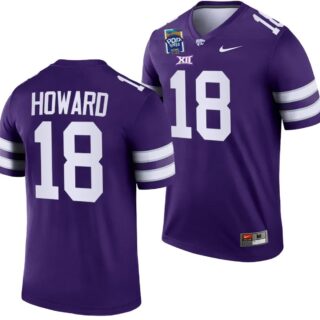 Will Howard Jersey #18 Kansas State Wildcats 2023 Pop-Tarts Bowl Football Purple