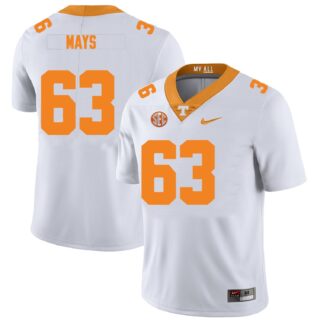 Tennessee Volunteers #63 Cooper Mays Jersey College Football New White