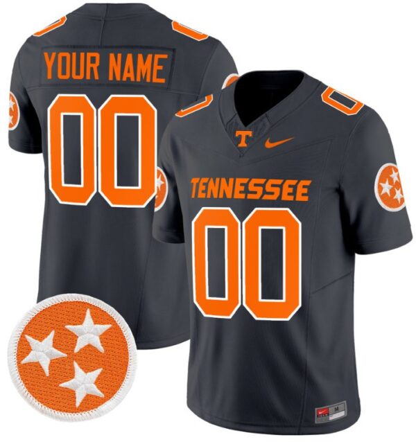 Custom Tennessee Volunteers Jersey Name and Number Vapor Limited College Football Smoke Grey