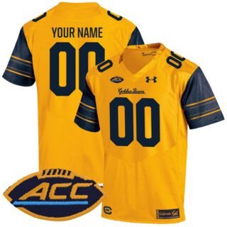 Custom California Golden Bears Jersey Name and Number College Football Gold Alternate Game