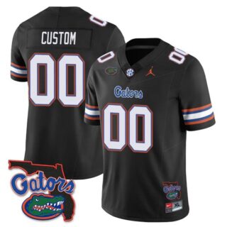 Custom Florida Gators Jersey Name and Number College Football Black Limited All Stitched