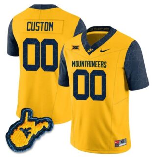 Custom West Virginia Mountaineers Jersey Name and Number College Football Country Roads All Stitched