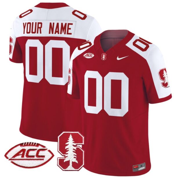 Custom Stanford Cardinal Jersey Name and Number Vapor Limited College Football Crimson Alternate