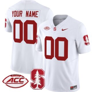 Custom Stanford Cardinal Jersey Name and Number Vapor Limited College Football Stitched White